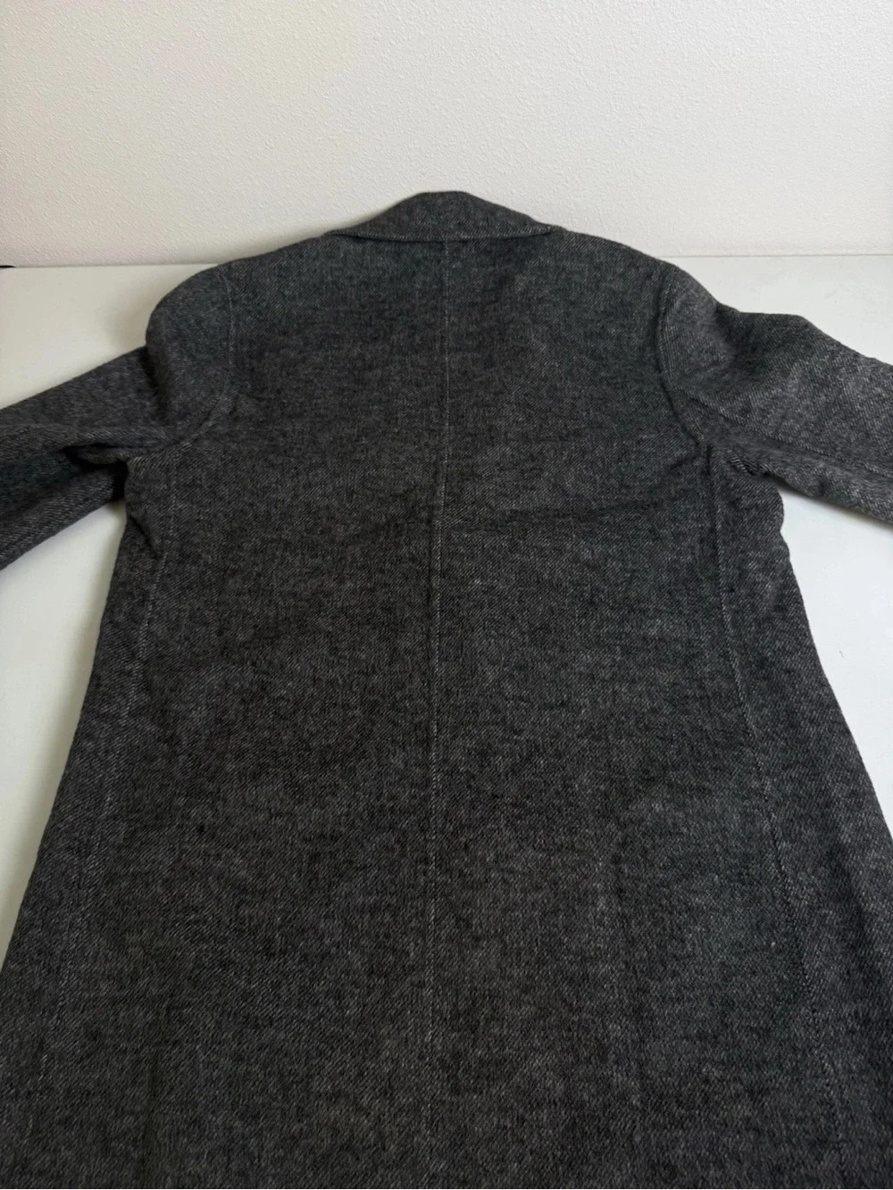 Classic Charcoal Gray Single-Breasted Women’s Trench Coat